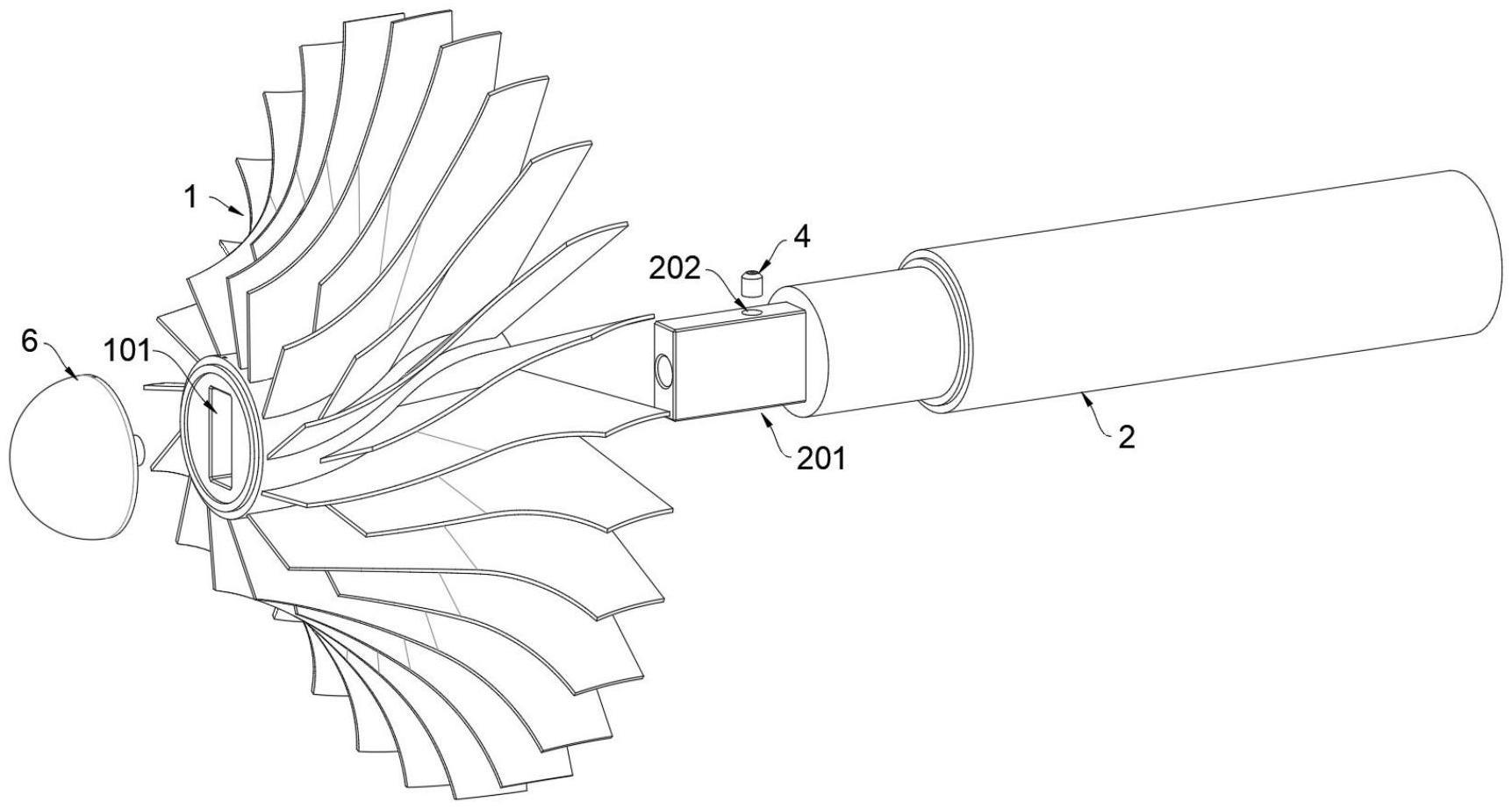 一种磁悬浮鼓风机的叶轮锁紧结构的制作方法