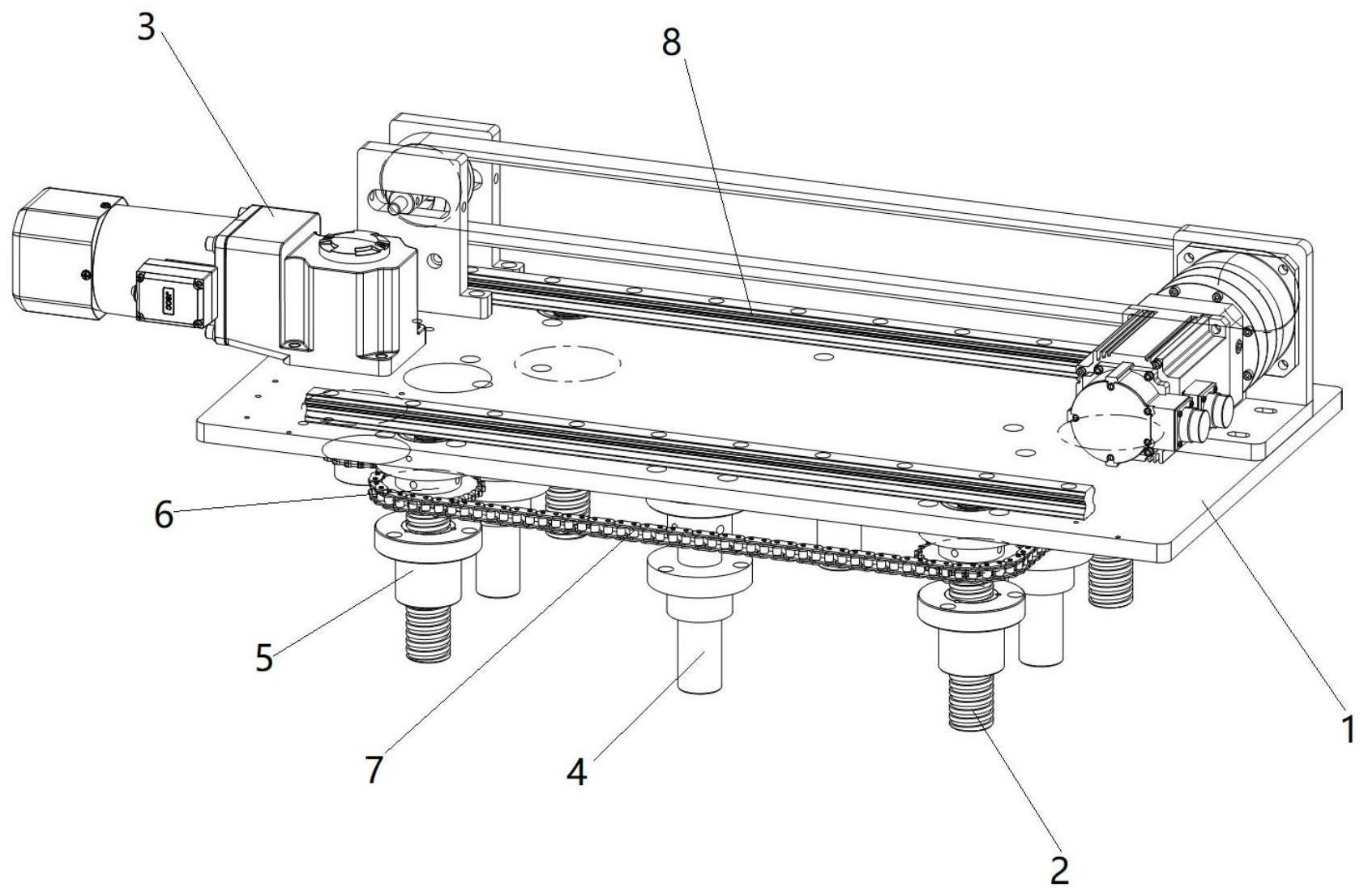 一种湿巾生产用刀架自动升降装置的制作方法