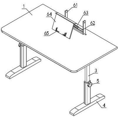 一种具有阅读架的学习桌的制作方法
