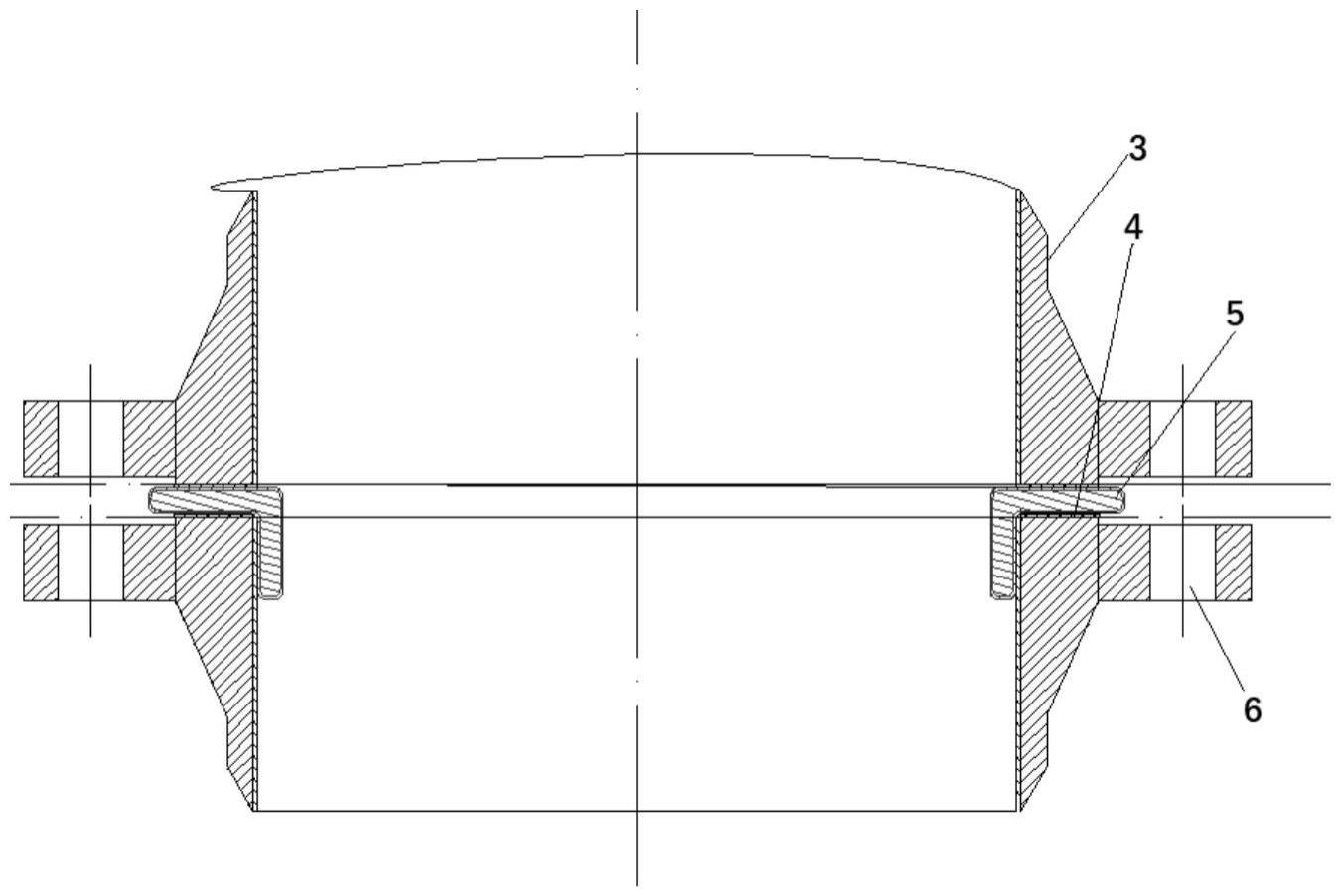 一种修复带内衬四氟法兰密封面回缩的连接结构的制作方法