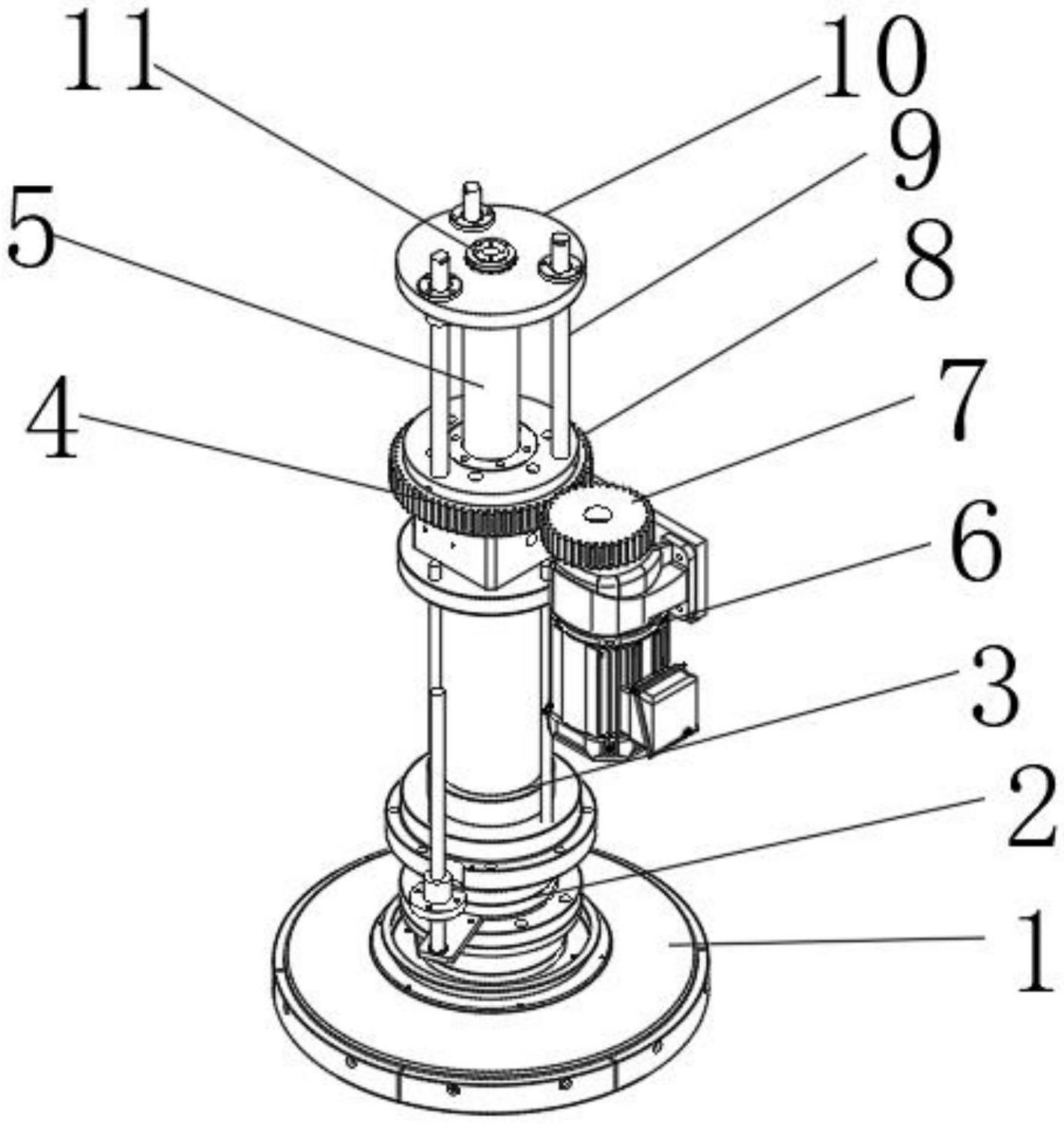 一种硅片晶圆加工用气缸压盘装配体的制作方法