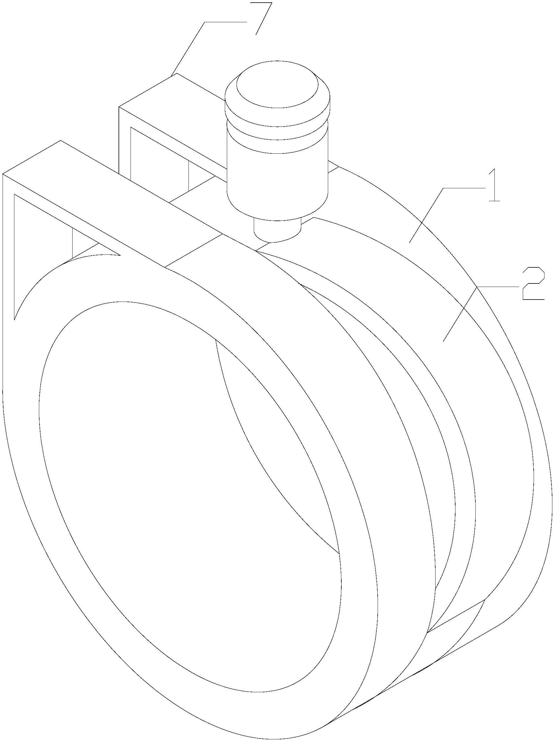 一种基于镶口和戒指连接的可动滑轨结构