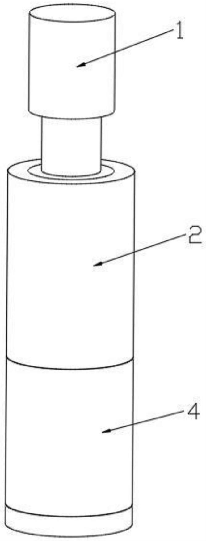 一种可压缩的橡树皮颗粒材料容器的模具的制作方法