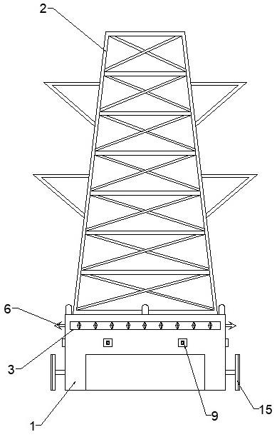带有新型防攀爬结构的电力塔的制作方法