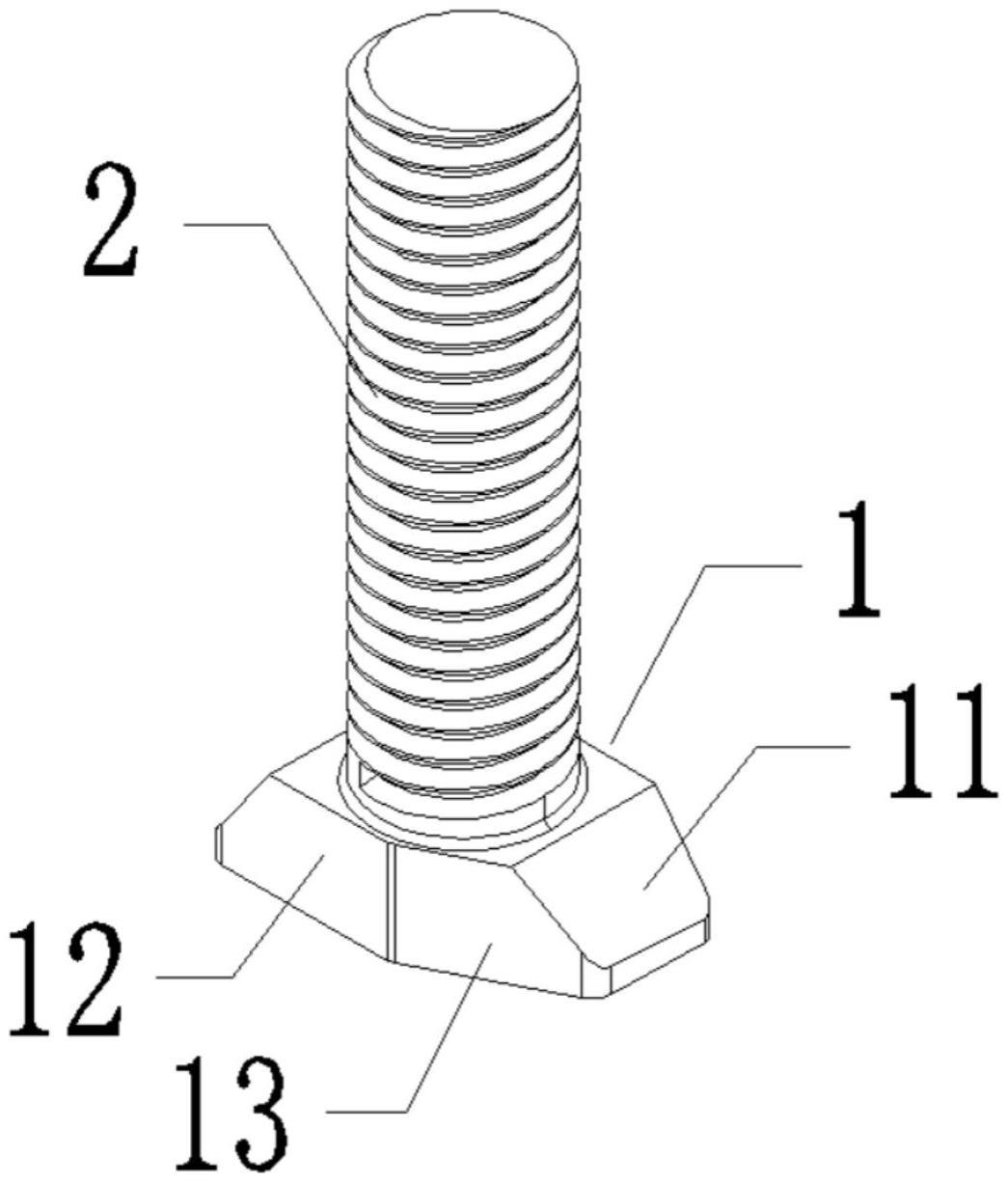 一种燕尾轨道槽异型螺栓的制作方法