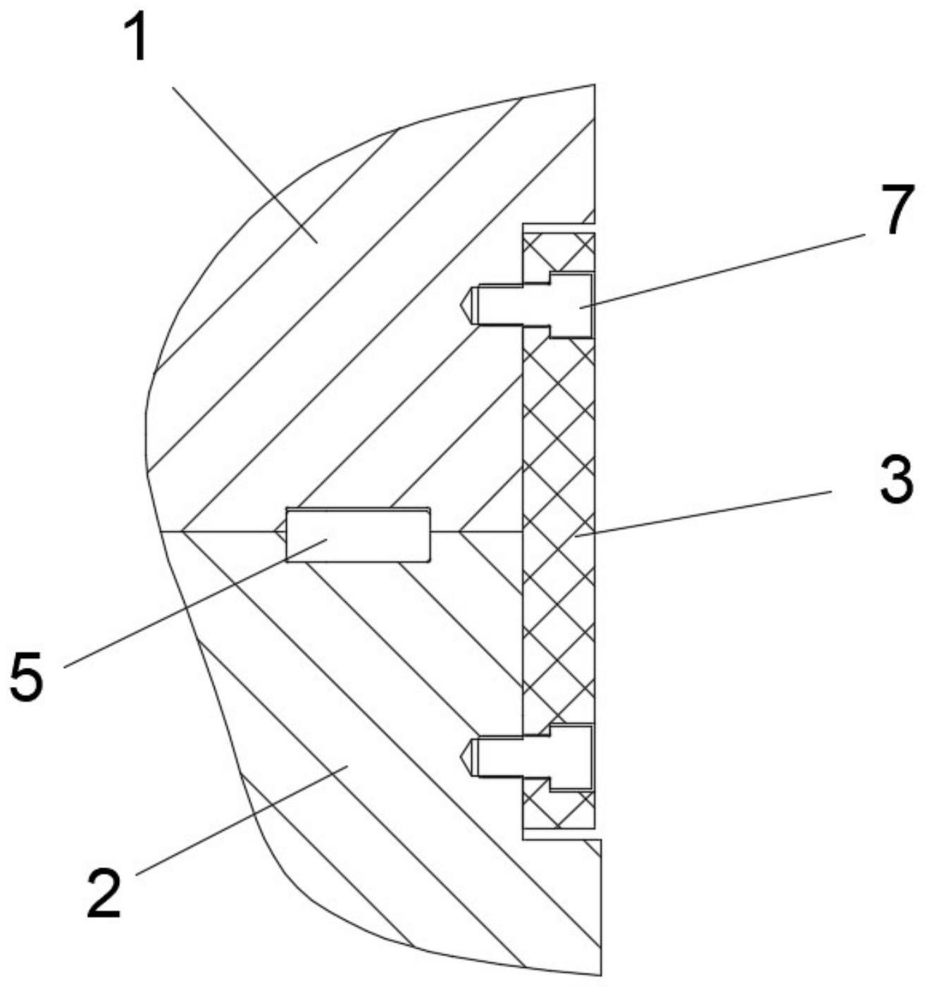 一种钛电极块压制模具分体上模的定位结构的制作方法