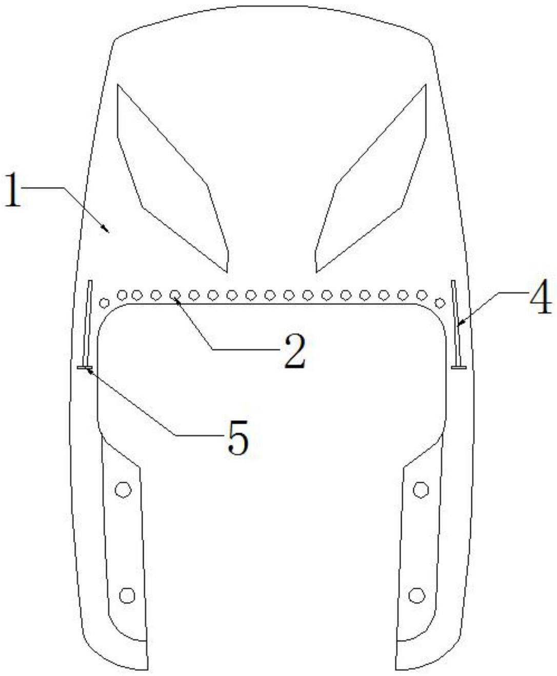 一种防撞型摩托车前围塑料件的制作方法