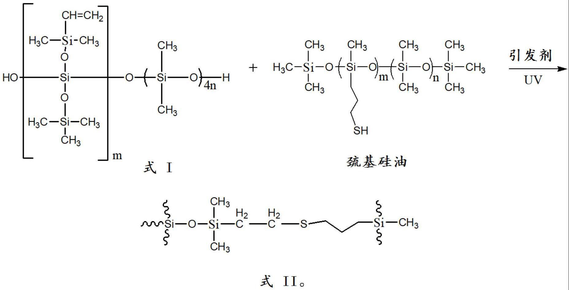 一种UV光点击化学解粘有机硅压敏胶带的制备方法与流程