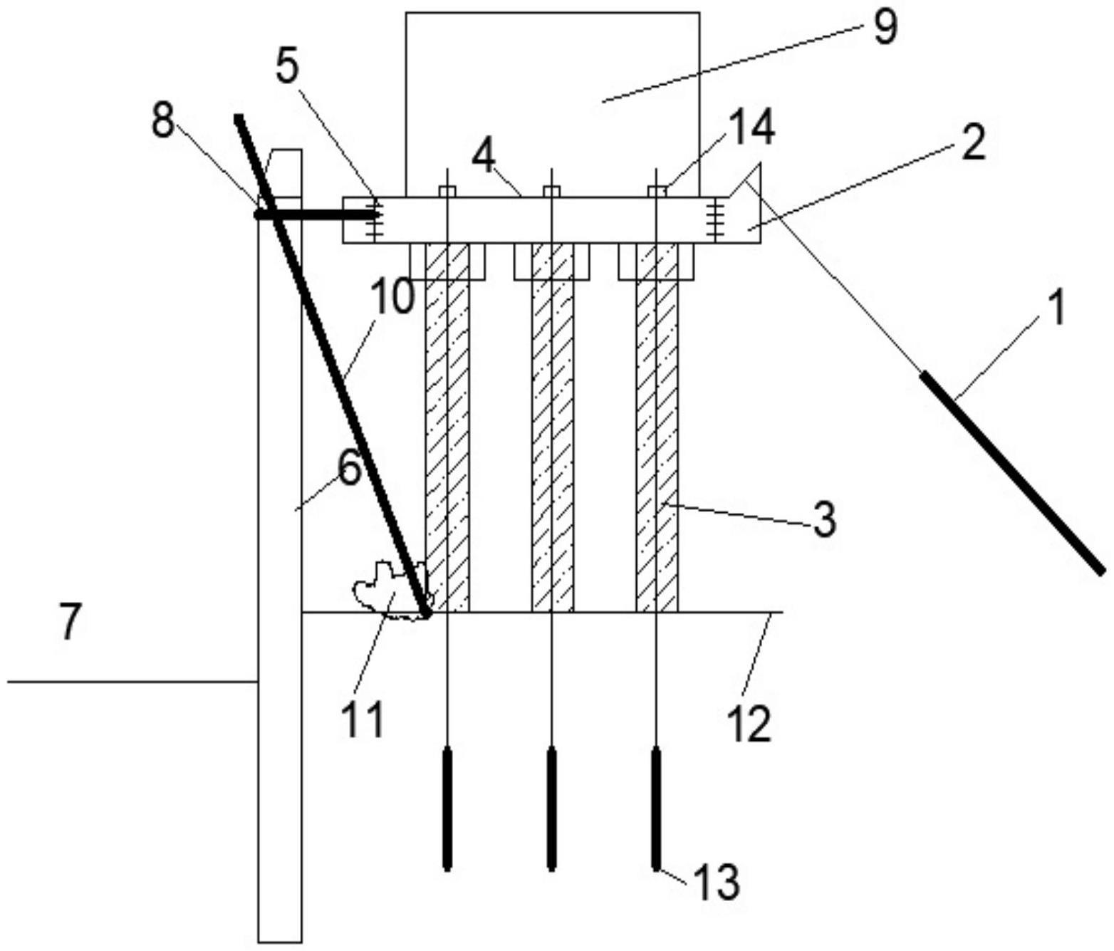 一种基坑阳角锚索支护结构的制作方法