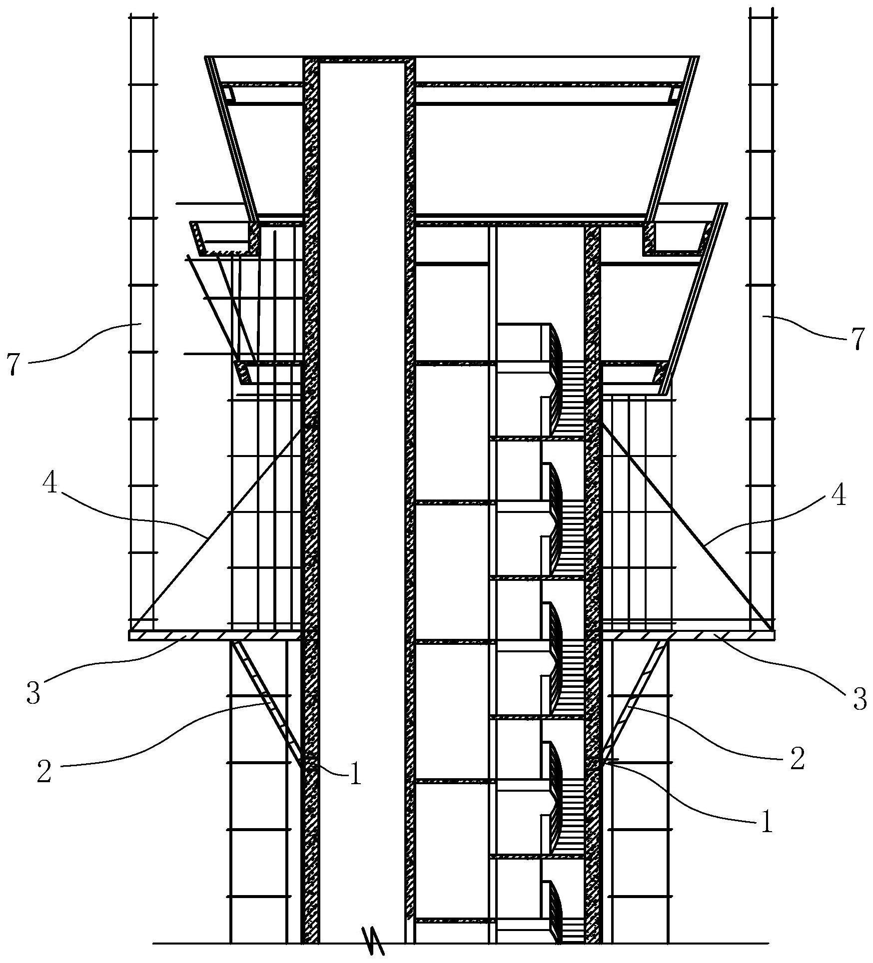 一种用于筒形结构施工的悬挑梁钢平台的制作方法