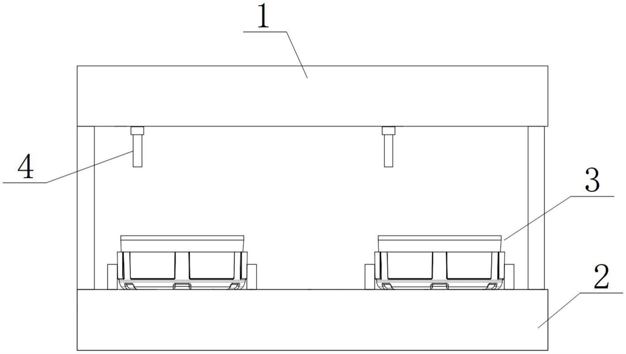 一种同时成型的多个开凿螺母毛胚铸造模具的制作方法