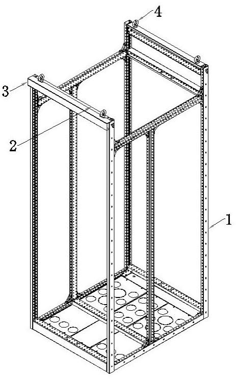 一种卡扣式结构装配楣头的低压开关柜的制作方法