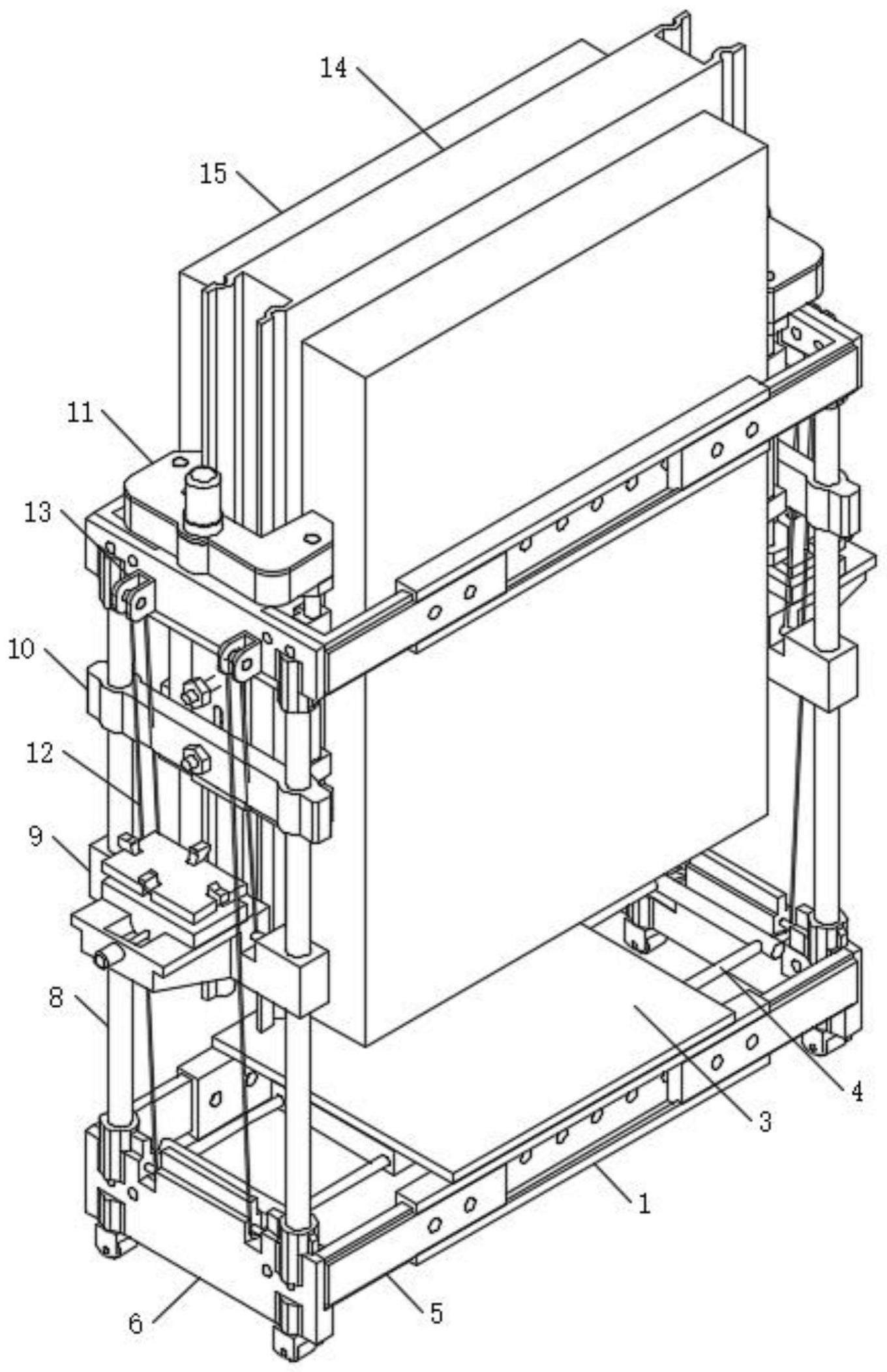 一种具有气缸拖动结构的电梯安全钳装配平台工装的制作方法