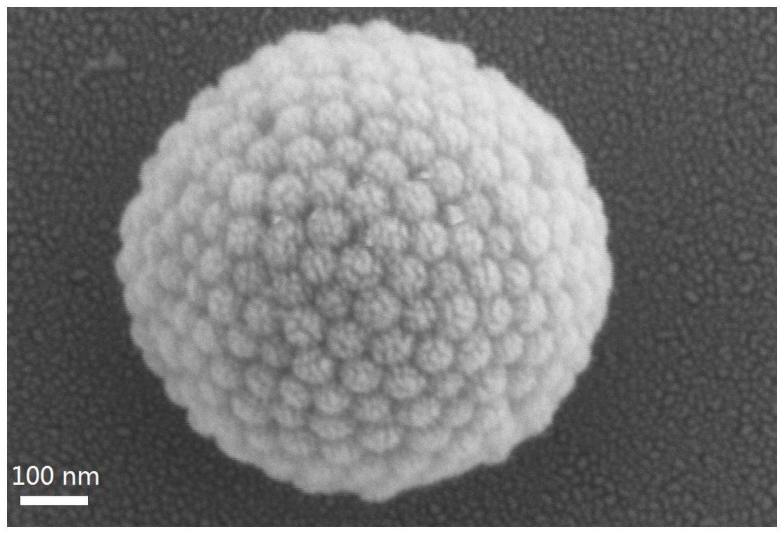 三级结构二氧化钛微球及其制备方法