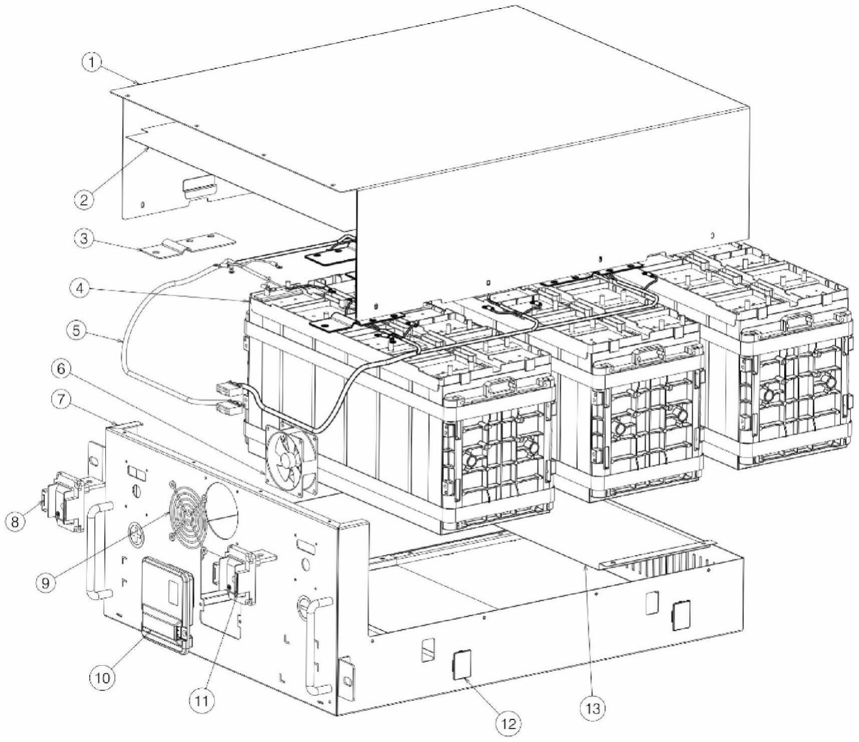 一种锂离子电池风冷储能模块系统的制作方法