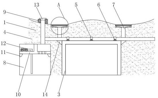 一种地下车库顶板下的主动排水装置的制作方法