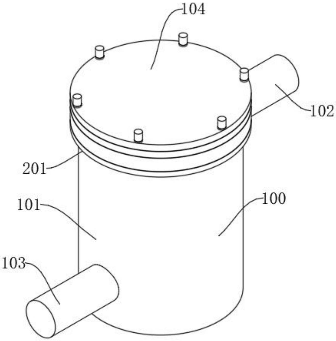 一种废水过滤器的壳体组件的制作方法