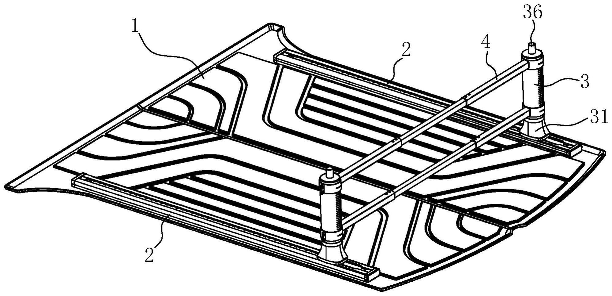 带有行李限位装置的汽车后备箱垫的制作方法