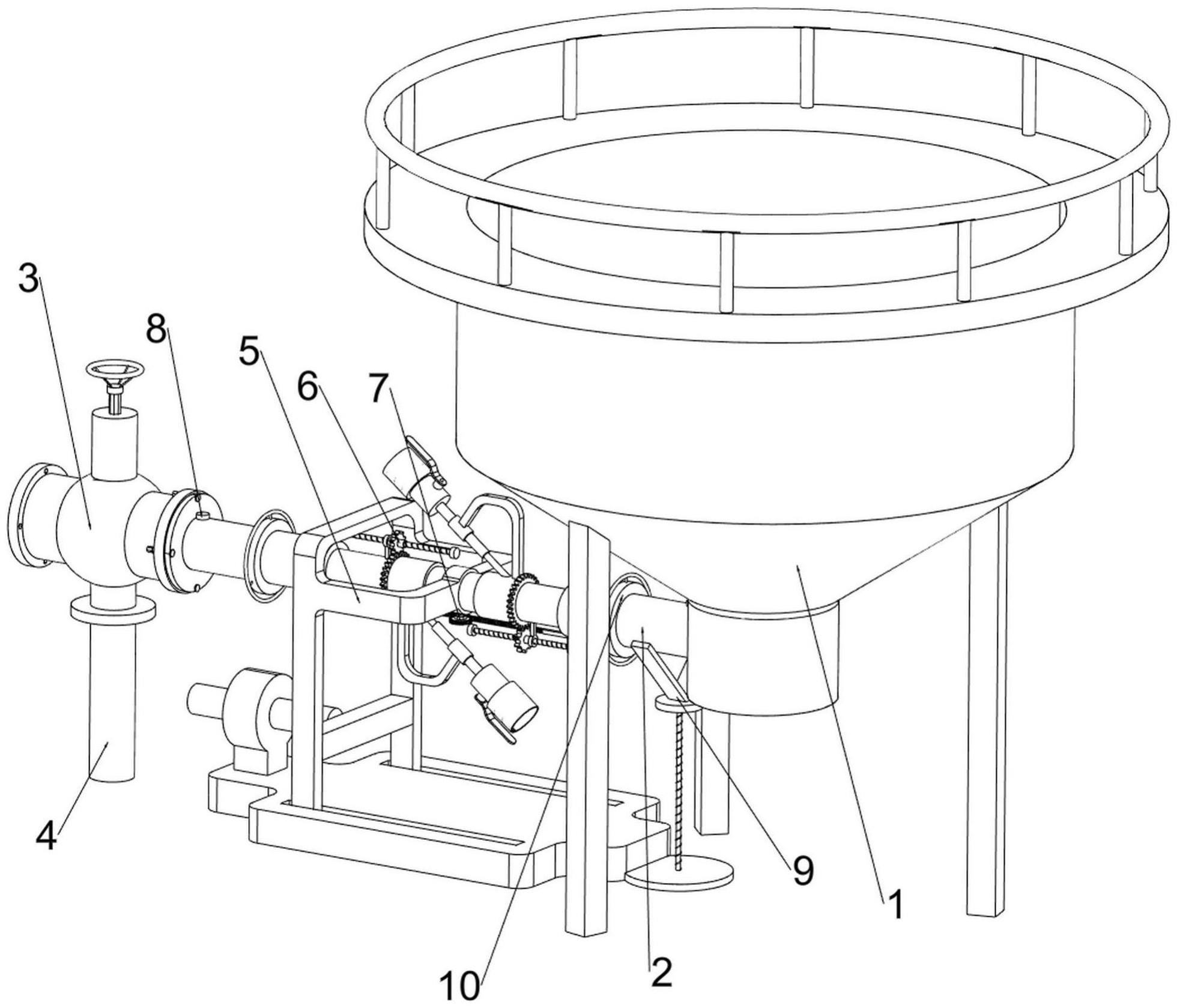 一种浓密机底流放浆管反冲洗装置的制作方法