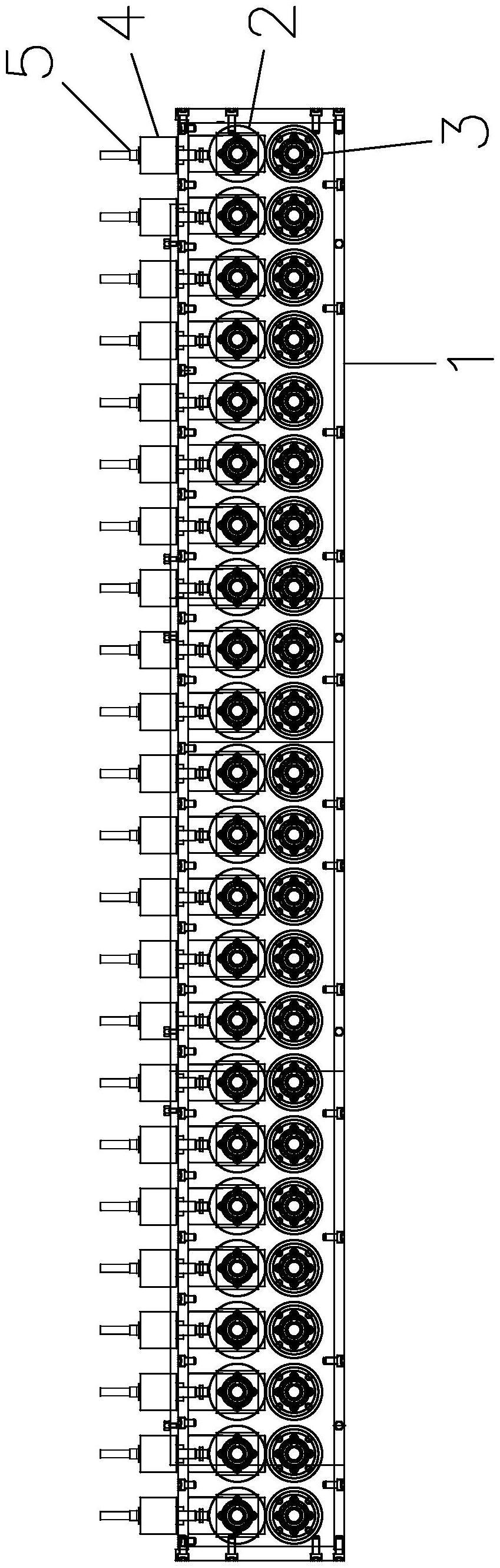 一种应用于连续推送拉伸机上的压轮升降调节装置的制作方法