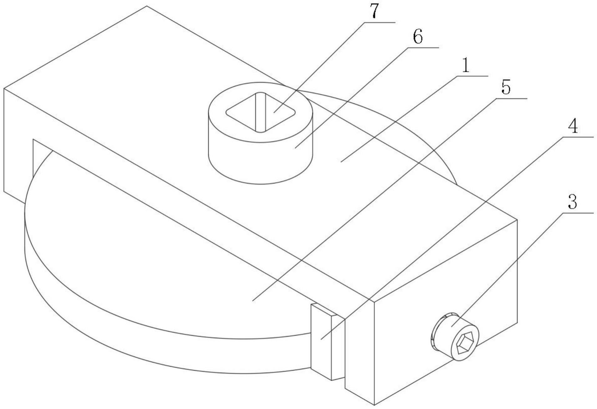 一种VGF法彩色宝石晶体生长石墨电极紧固夹具的制作方法