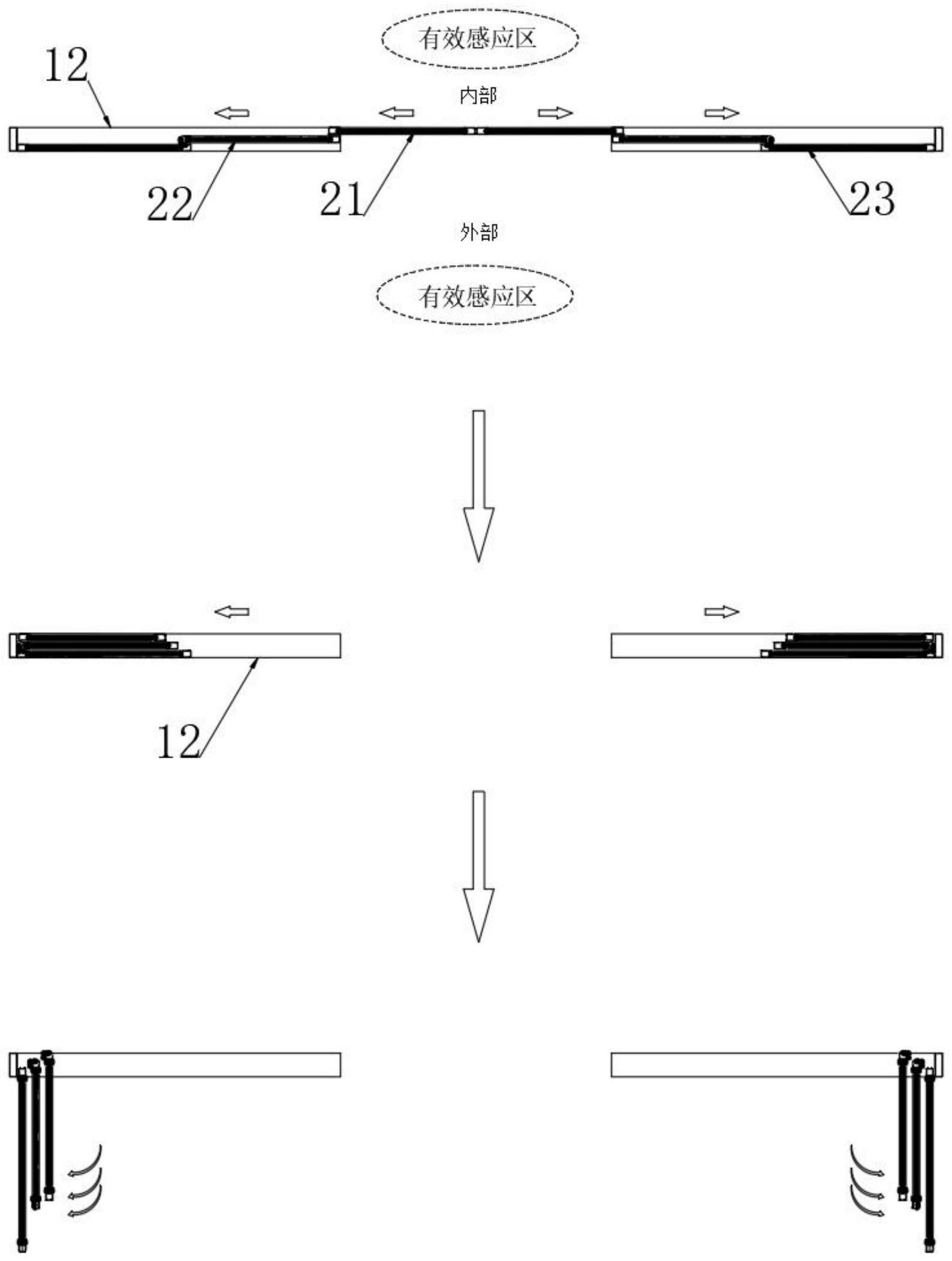 一种结构稳固的重叠型紧急疏散平滑门的制作方法