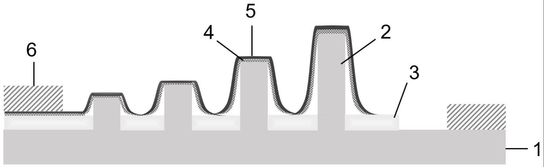 梯度应变调控的范德华异质结型光电探测器及其制备方法