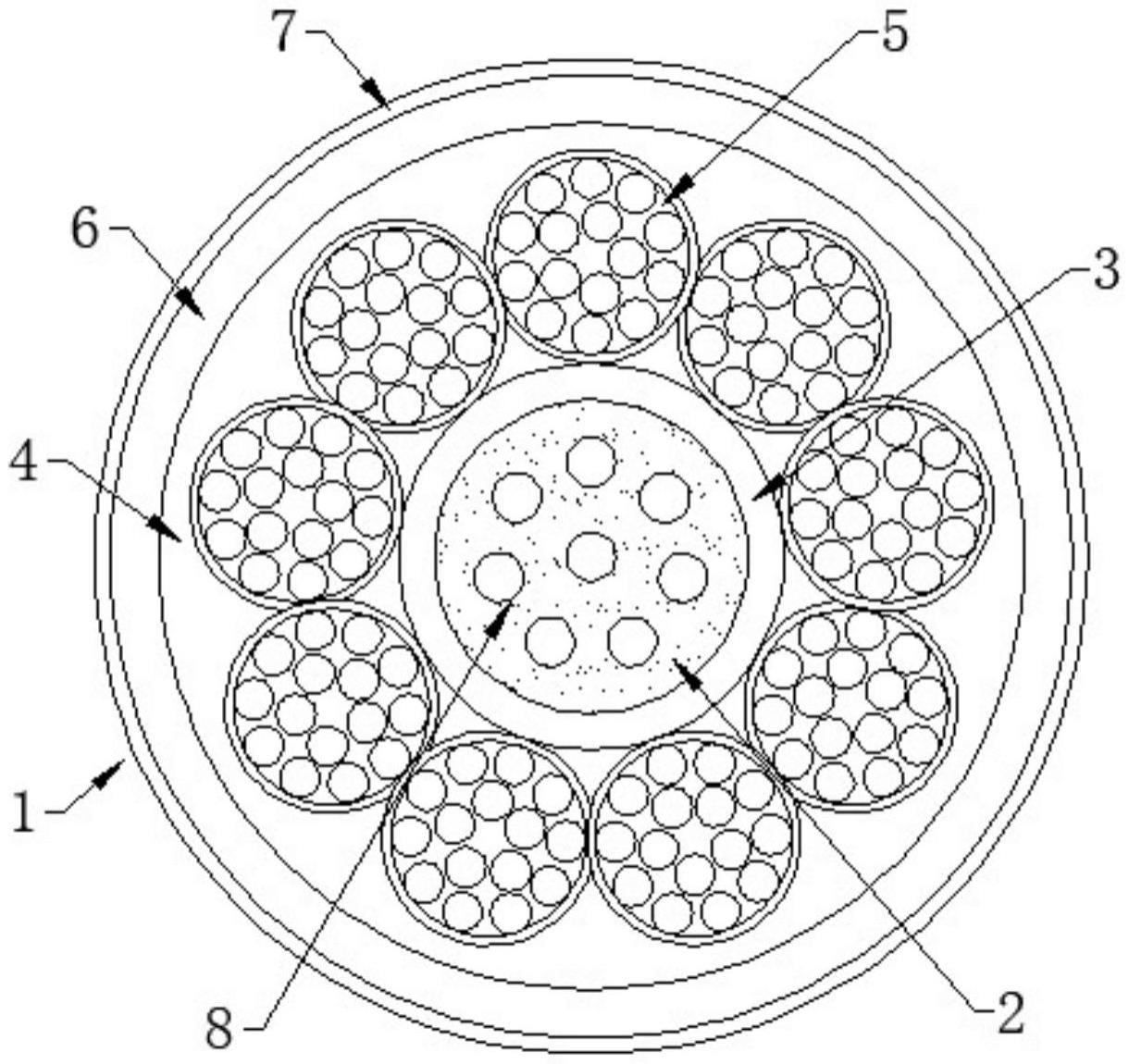 一种柔韧抗划的水下通讯微缆的制作方法