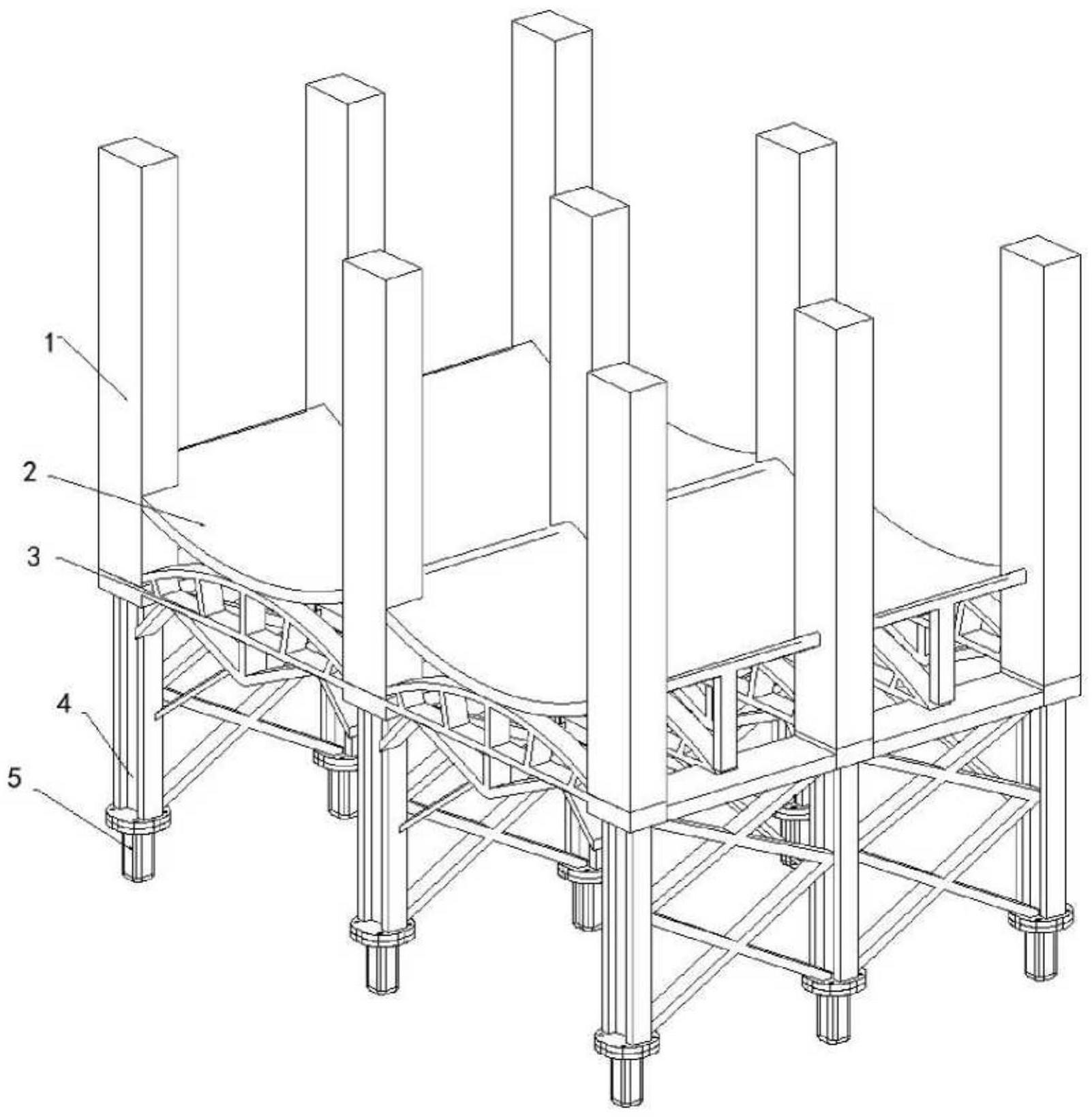 一种基于节地增效的车辆段上盖钢结构支撑骨架的制作方法