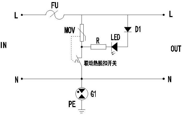 一种LED路灯浪涌保护器电路的制作方法