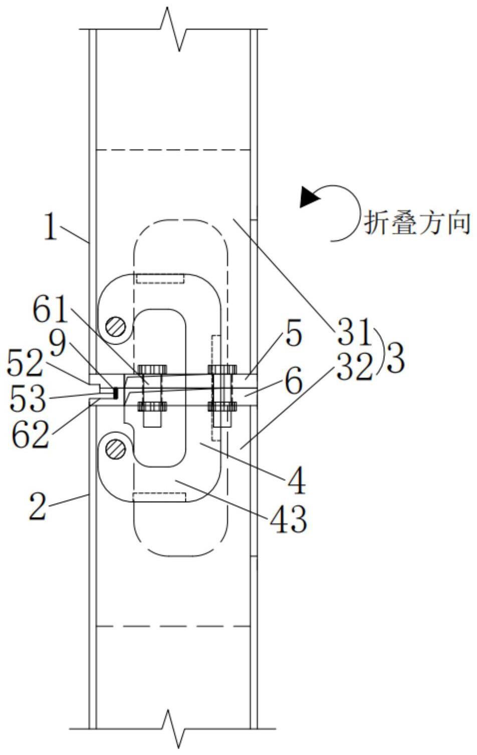 一种折叠柱的转动结构的制作方法