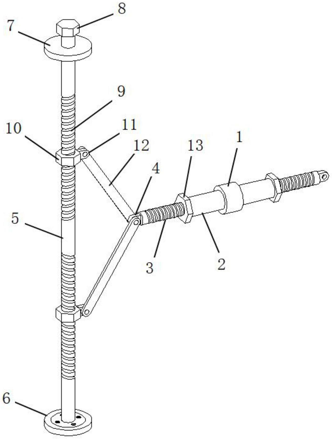 一种应用在柔性支架中的可调节索具的制作方法