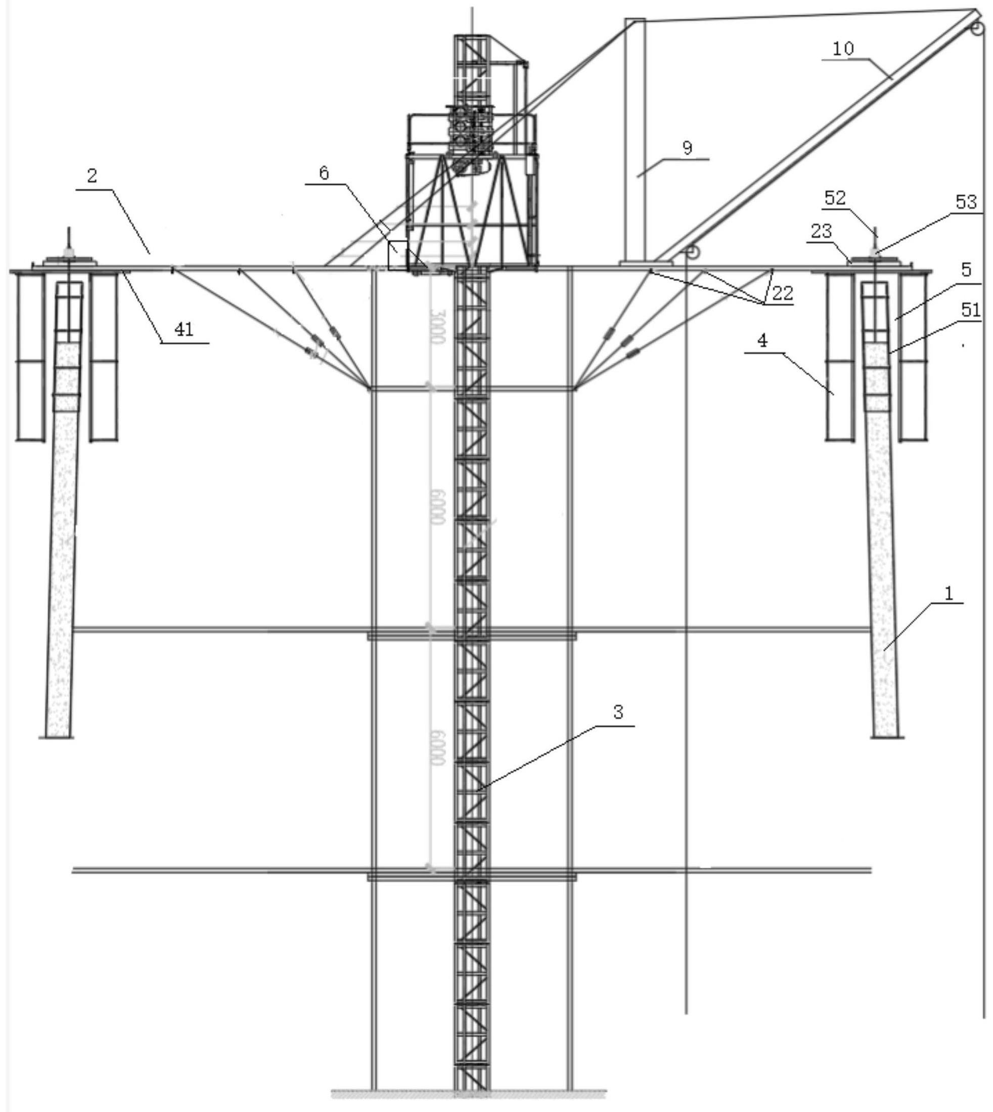 一种烟囱施工平台顶升装置的制作方法