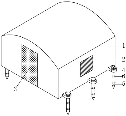 一种安装稳定性高的户外帐篷的制作方法