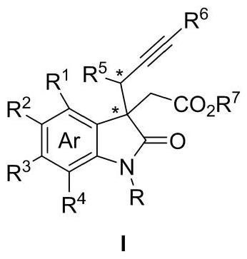 一种手性3-季碳炔丙基氧化吲哚类化合物及其不对称制备方法