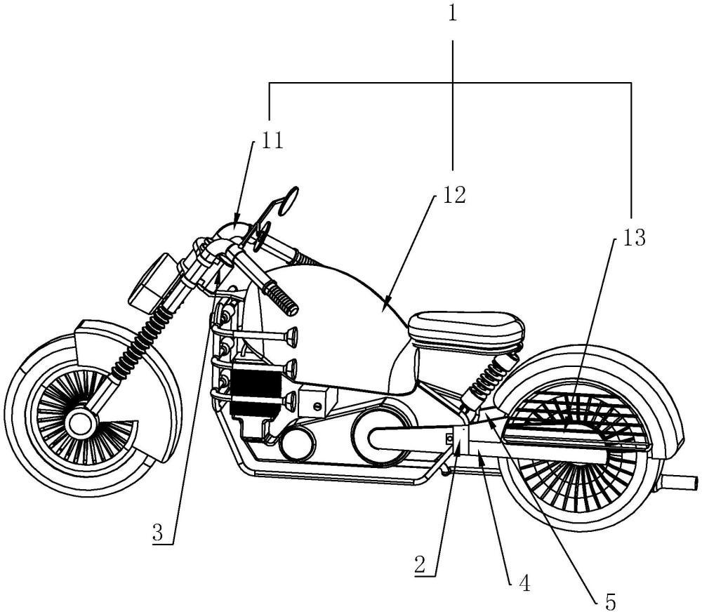 一种可拆解摩托车车架的制作方法