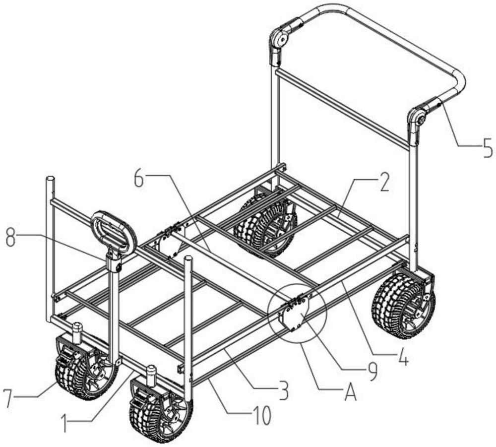 一种便于稳定折叠和展开的手推车的制作方法