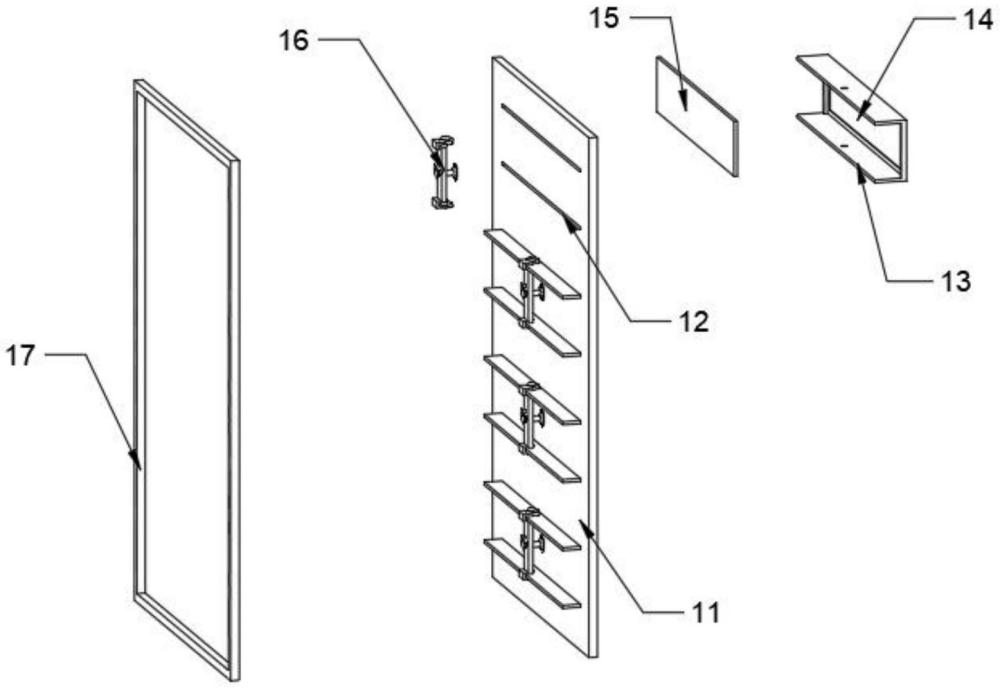 一种新型建筑工程管理用流程张贴栏的制作方法