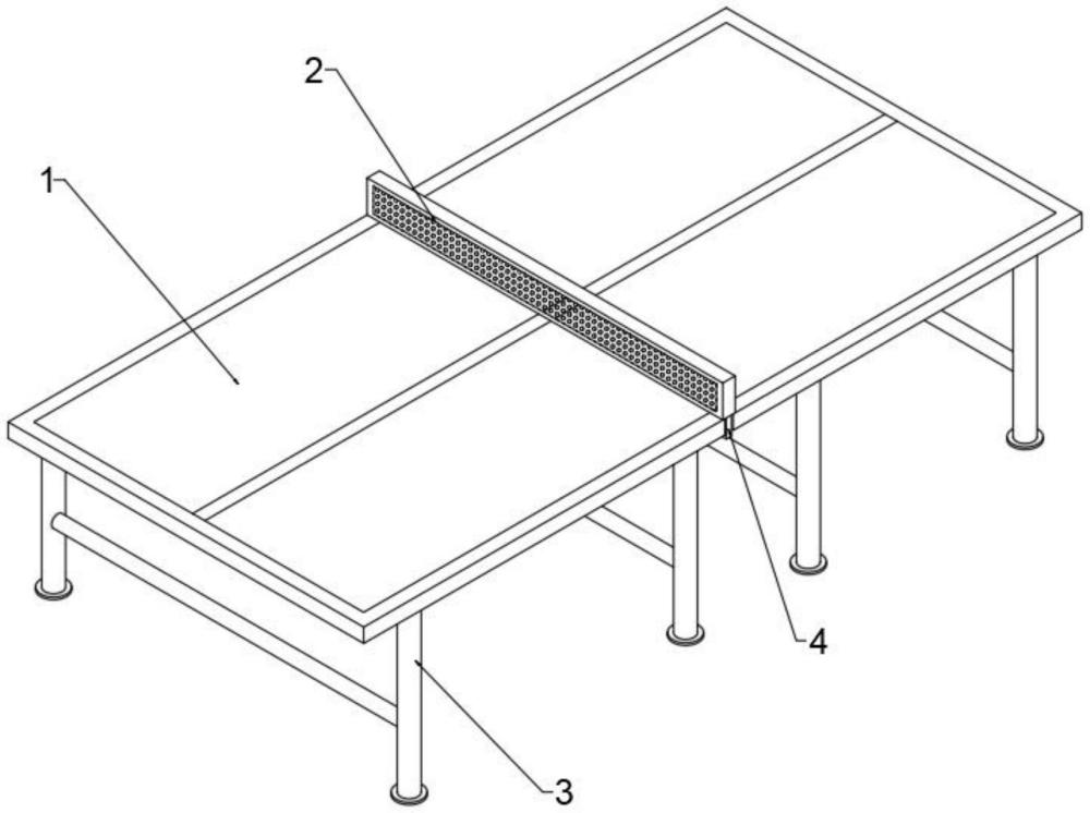 一种便于装配网架的乒乓球桌的制作方法