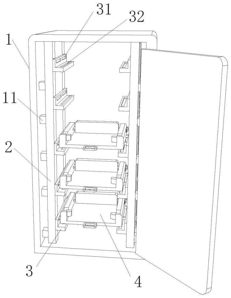 一种便于存取电池的电池柜的制作方法