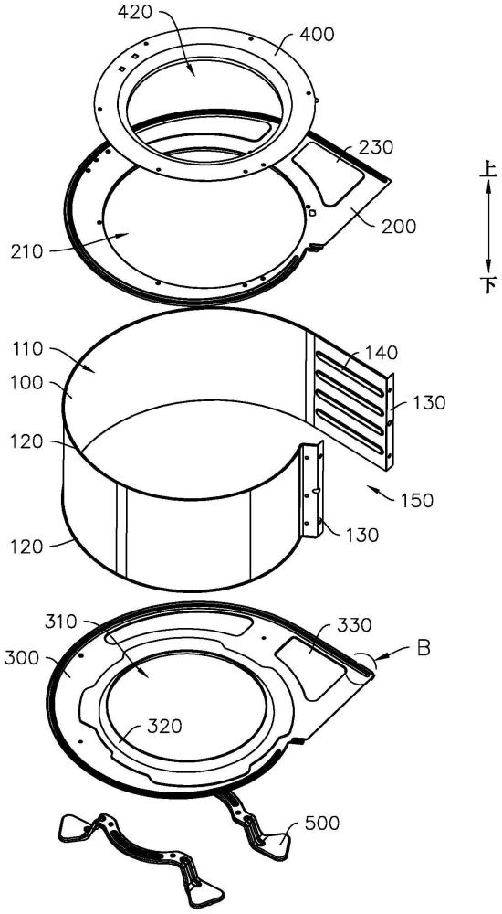 蜗壳、风机模组及空气处理机组的制作方法