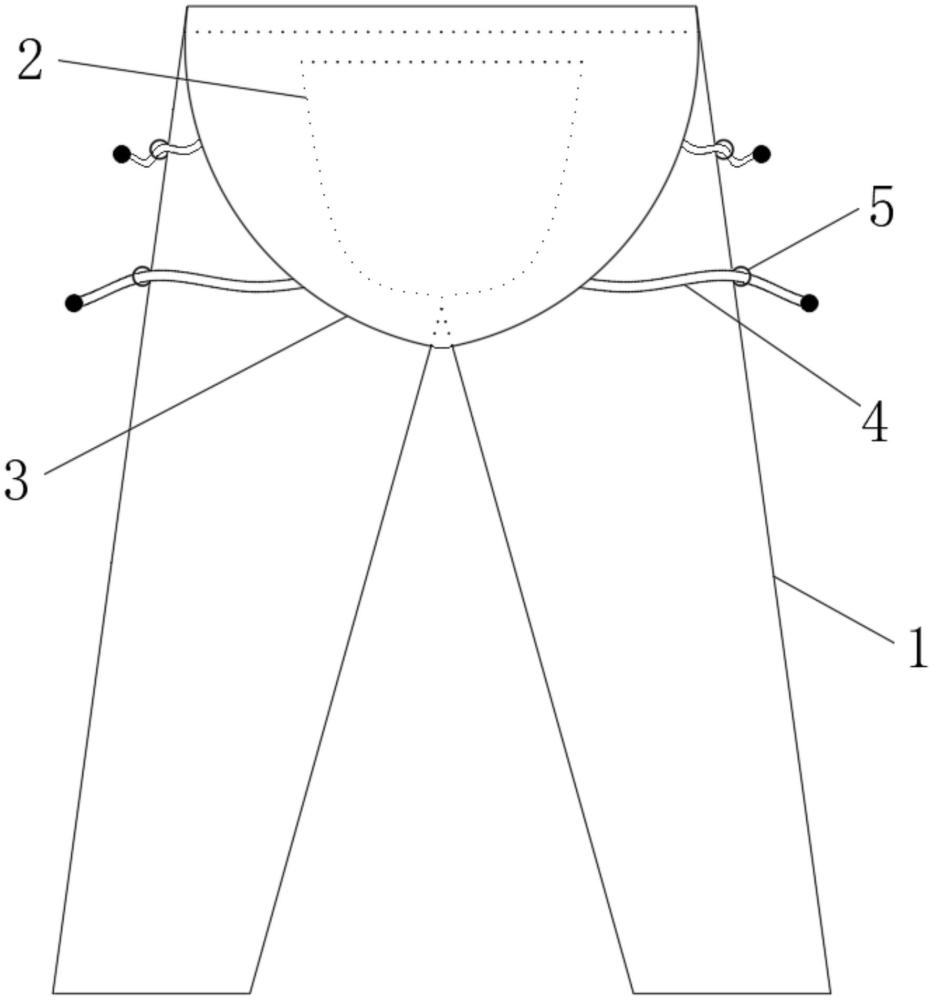 一种适用于骶尾部压力性损伤的病号裤的制作方法