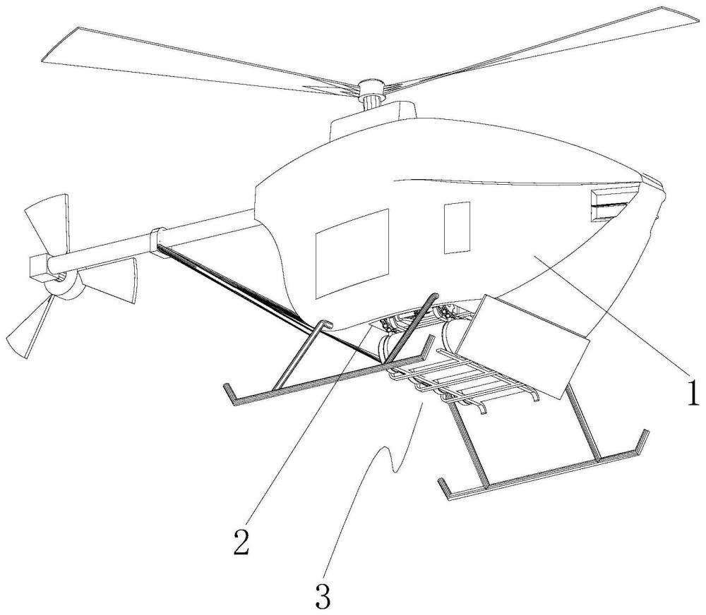 一种可挂载灭火弹装置的应急救援无人直升机的制作方法