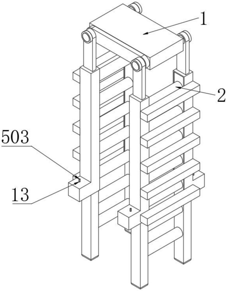 一种具有高度调节功能的建筑工地用人字梯的制作方法