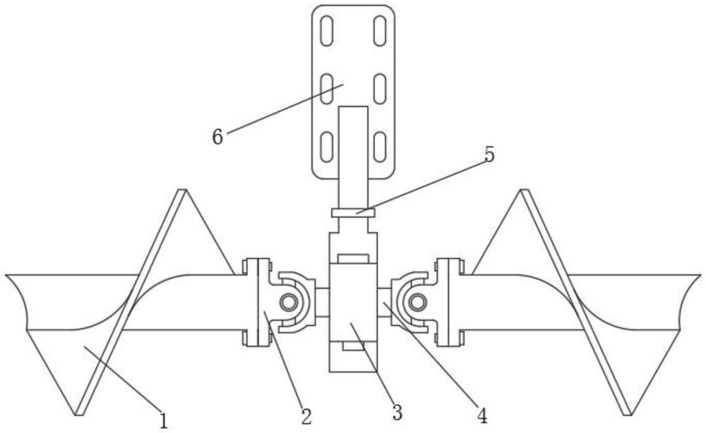 一种方便拆装的螺旋输送机螺旋轴分体式轴承吊挂的制作方法