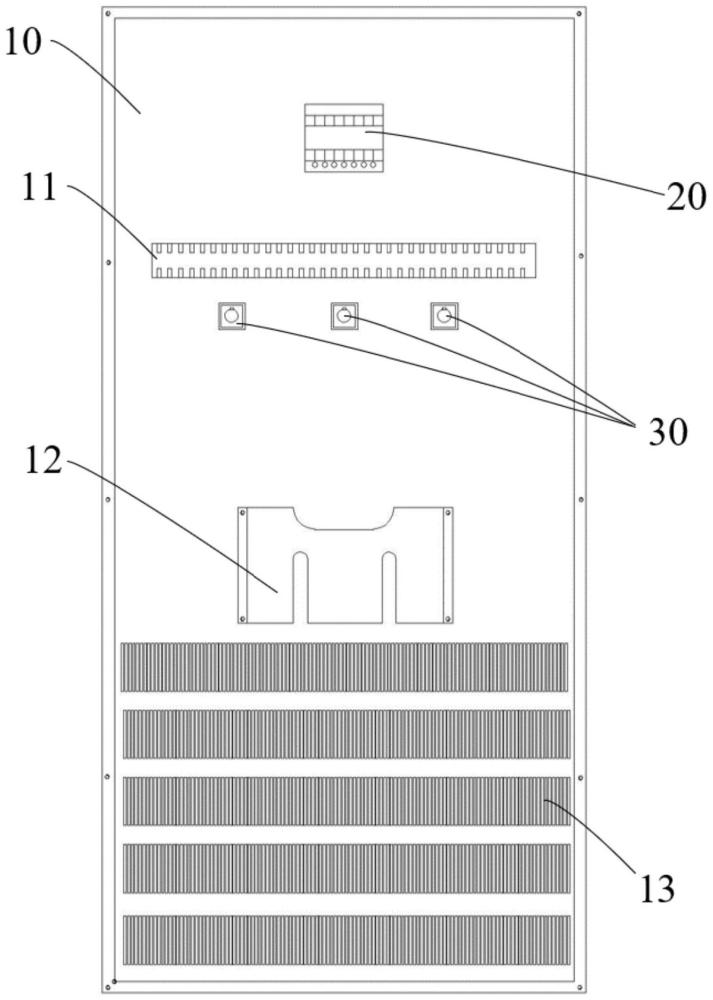 柜门内侧辅助连接线固定结构的制作方法