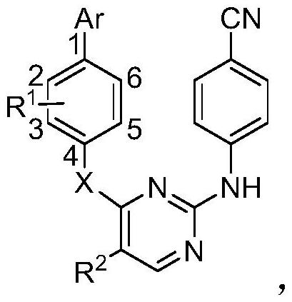 含联芳基结构的卤代二芳基嘧啶类化合物及其制备方法和用途