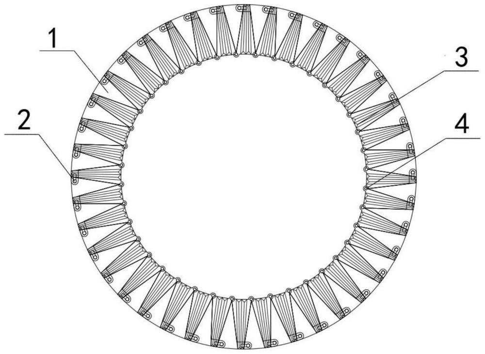 一种楔形砌体式圆形巷道吸能支护装置的制作方法