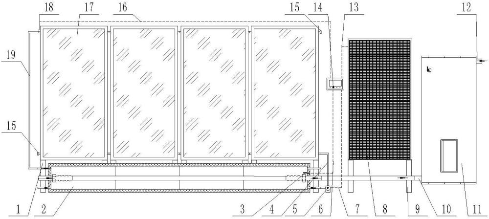 一种防冻的平板集热器太阳能热水系统的制作方法