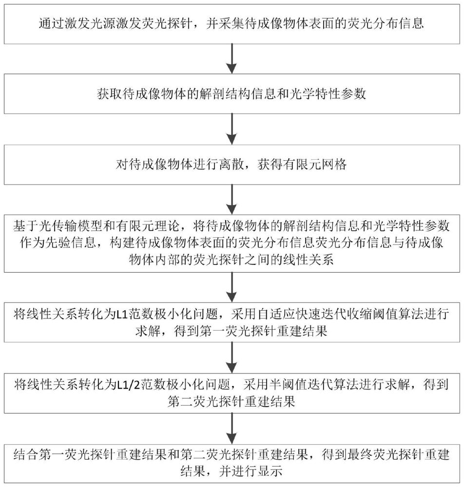 一种激发荧光断层成像重建方法与流程